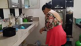 Stepmother With Big Ass Craves Good Cock And Ends Up Fucking Stepson's Friend