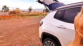 i got caught with car and received anal surprise outdoors