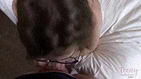 Claire Roos in glasses fucks her boss Seth Brogan