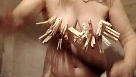 Slave F Self-Session With Clamps And Belt 😈