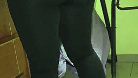 i hired a cleaning lady and she showed up in see-through leggings