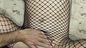 anal with wife in fishnet stockings