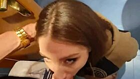 Fucking in the toilet, first time squirting fun