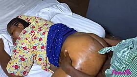 African student fucks fat ass teacher at home