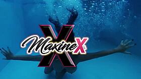 busty maxine x dominated in gang bang 😈