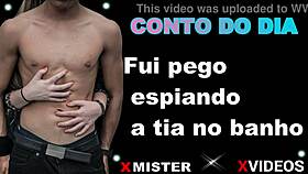 Caught spying on a steamy bath scene