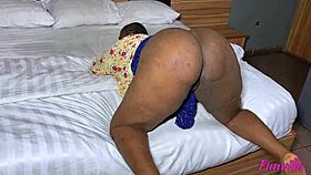 African student fucks fat ass teacher at home