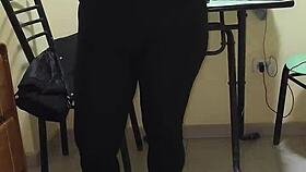 i hired a cleaning lady and she showed up in see-through leggings