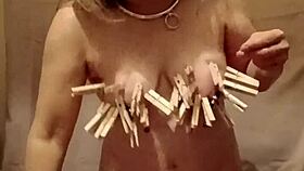 Slave F Self-Session With Clamps And Belt 😈