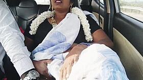 Dirty beautiful indian cute desi car romance with telugu dirty talks