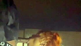 beale street parking garage creampie with wet pussy and big ass.