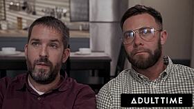 Oh no, pregnant Casey Calvert's water breaks while catching her boyfriend fucking Leana Lovings!