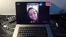 Passionate Spanish MILF actress fucks fan on webcam, Leyva Hot CTDX