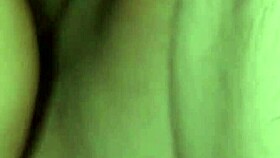 Wife taking my cock and an icicles glass dildo in her pussy at the same time