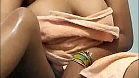 Is this what happens when I record a sexy brunette changing clothes? She starts masturbating.