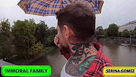 dean and dan's double pussy pounding of petite serina gomez in prague