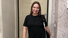 Russian couple films homemade porn with horny hardcore sex and big ass.