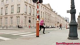 Interracial pickedup tourist cockrides anally, wanna see?