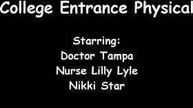 ebony student nikki stars gyno exam caught on spy cam