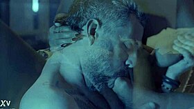 Two foot goddesses dominate one dirty old man