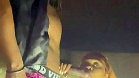 beale street parking garage creampie with wet pussy and big ass.