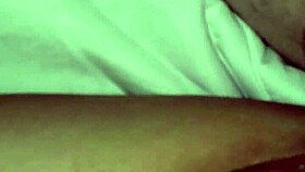 Wife taking my cock and an icicles glass dildo in her pussy at the same time