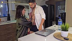 Bold BBW Latina endures intense double penetration domination