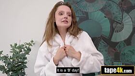 Russian Babe Joins Friend and Husband for Rimjob Threesome