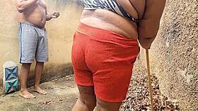 Latina BBW Fucked Outdoors Watched