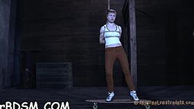 Slut gets her shaved pussy fucked rough and sloppy in hardcore action