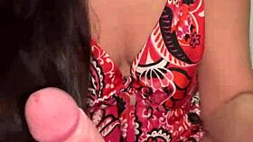 novinha wears pink to match wellington prado's monster cock, jerks him off