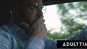 Oh no, pregnant Casey Calvert's water breaks while catching her boyfriend fucking Leana Lovings!