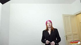 german scout conducts pickup casting interview with skinny redhead foxy icegram