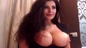 katrina kaif lookalike teasing with her gorgeous big tits shaking