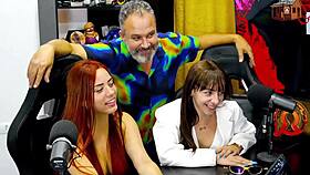 Binho Ted's Podcast: Two Girls Strip Clothes Off with Intense Passion