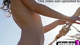 Milf's Small Tits Exposed in Sexy Outdoor Posing