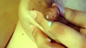 Latina With Big Nipples And Milky Tits Masturbates Anal With Dildo.