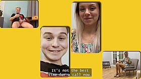 The cute Russian blonde neighbor moans as I cum in her tight butthole