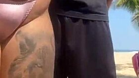 I let the guy slap my ass on the beach and he exposed himself - I was scared but eventually gave in