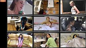 Behind the scenes, nurse Miss Mars teases patient with hitachi vibrator forcing shaved pussy orgasms