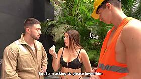 Watch this tiny ass Colombian babe ask, 'Can I handle two Spanish cocks?'