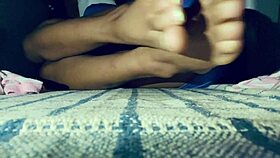 Hey, this Latina amateur shows off sexy toes and ass in homemade fun