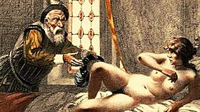 vintage erotic art collection featuring hairy retro antique pieces with sensual themes