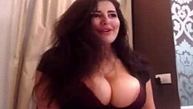 katrina kaif lookalike teasing with her gorgeous big tits shaking