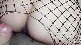 Double Anal In Lingerie With Big Ass Blonde Milf!