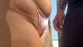 I let the guy slap my ass on the beach and he exposed himself - I was scared but eventually gave in