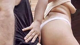 oh, that colombian slut lets herself get fucked in risky public and walks the whole street with semen!