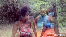 big tits ebony milf walks in on showering babe & eats her out