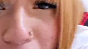 Blonde Venezuelan College Girl's Live TikTok Fuck