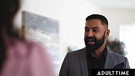 Adult time - bisexual boss gives naughty assistant a facial with her bf's help mmf threesome